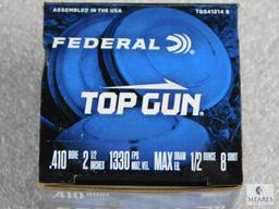 25 Rounds Federal Top Gun .410 Gauge Shotgun Shells 2.5" 8 Shot 1330FPS