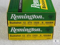 10 Rounds Remington .12 Gauge Buckshot 2 3/4" 000 Buck 8 Pellet 1325FPS