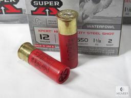 100 Rounds Winchester Xpert High Velocity 12 Gauge Shells 3" 2 Shot 1-1/8 oz 1550 FPS