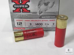 25 Rounds Winchester 12 Gauge 3" Xpert High Velocity Steel Shot 3 Shot 1-1/4 oz