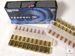 20 Rounds Federal 7mm REM Mag Jacketed Soft Point 150 Grain Power Shok Ammo