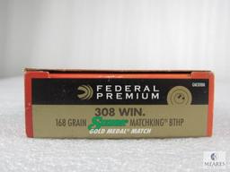 21 Rounds Federal .308 WIN 168 Grain Sierra Matchking BTHP Ammo