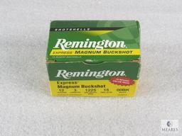 15 Rounds Remington Express Magnum Buckshot 12 Gauge 3" 15 Pellets 00BK 1225 FPS