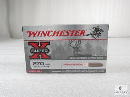 20 Rounds Winchester .270 WIN 150 Grain Power-Point Ammo