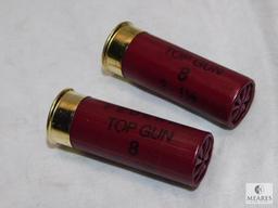 25 rounds Federal Top Gun .12 gauge shotgun shells. 2 3/4" 1 1/8 ounce #8 shot 1200 FPS.