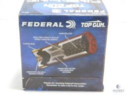 25 rounds Federal Top Gun .12 gauge shotgun shells. 2 3/4" 1 1/8 ounce #7 1/2 shot 1200 FPS.