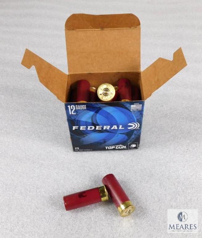 25 Rounds Federal Top Gun 12 Gauge 2-3/4" 1-1/8 oz 7-1/2 Shot Shotshells