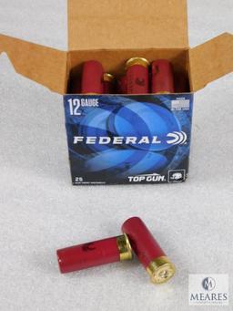 25 Rounds Federal Top Gun 12 Gauge 2-3/4" 1-1/8 oz 7-1/2 Shot Shotshells