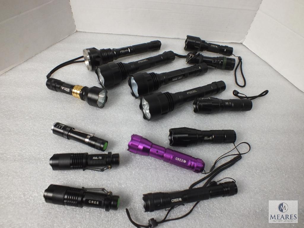 Lot of assorted Tactical Flashlights