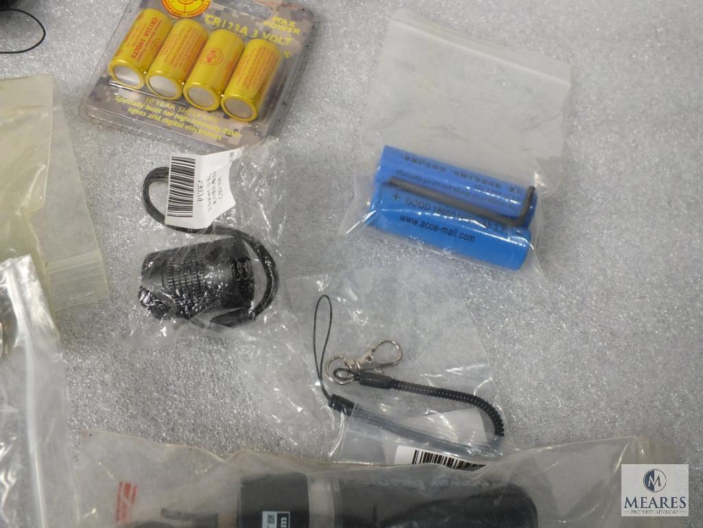 Lot of assorted Flashlights and Parts