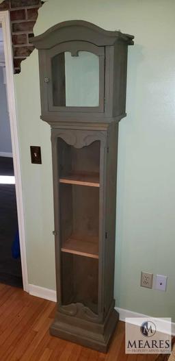 Wood Clock Tower Decorative Shelf / Bookcase