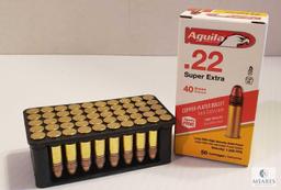 50 Rounds Aguila Super Extra .22 LR 40 Grain Copper Plated Ammo