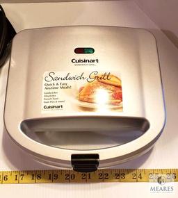 Cuisinart Sandwich Grill & Sunbeam Contemporary Classics Toaster