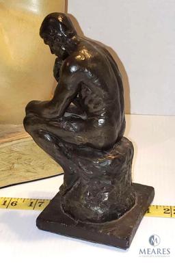 "Mothers Love" Decorative Statue Tan Color & The Thinker