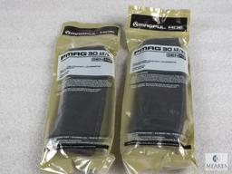 Two new 30 round Magpul Pmag AR 15 5.56, .223 rifle magazines.