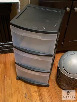 Sterlite Rolling Organizer, GiGi Wax Warmer, Pedestal, Small Trash Can