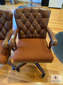 Lot of Two Matching Vintage Planto Furniture Office Chairs