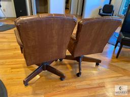 Lot of Two Matching Vintage Planto Furniture Office Chairs