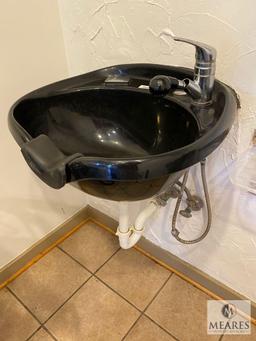 Salon/Spa Porcelain Shampoo Bowl with Neck Rest