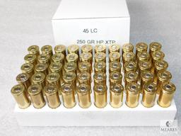 50 Rounds 45 Long Colt 250 Grain HP XTP Ammo