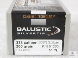 50 Count Nosler Ballistic Silvertip .338 Caliber .338 200 Grain Bullets For Reloading
