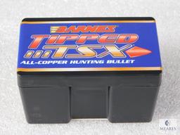 50 Count Barnes .30 Caliber .308 168 Grain TTSX Boat Tail Bullets For Reloading