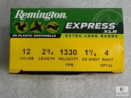 25 Rounds Remington Express XLR 12 Gauge 2-3/4" 4 Shot Shells
