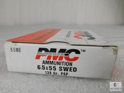 20 Rounds PMC 6.5x55 Swedish 139 Grain PSP Ammo