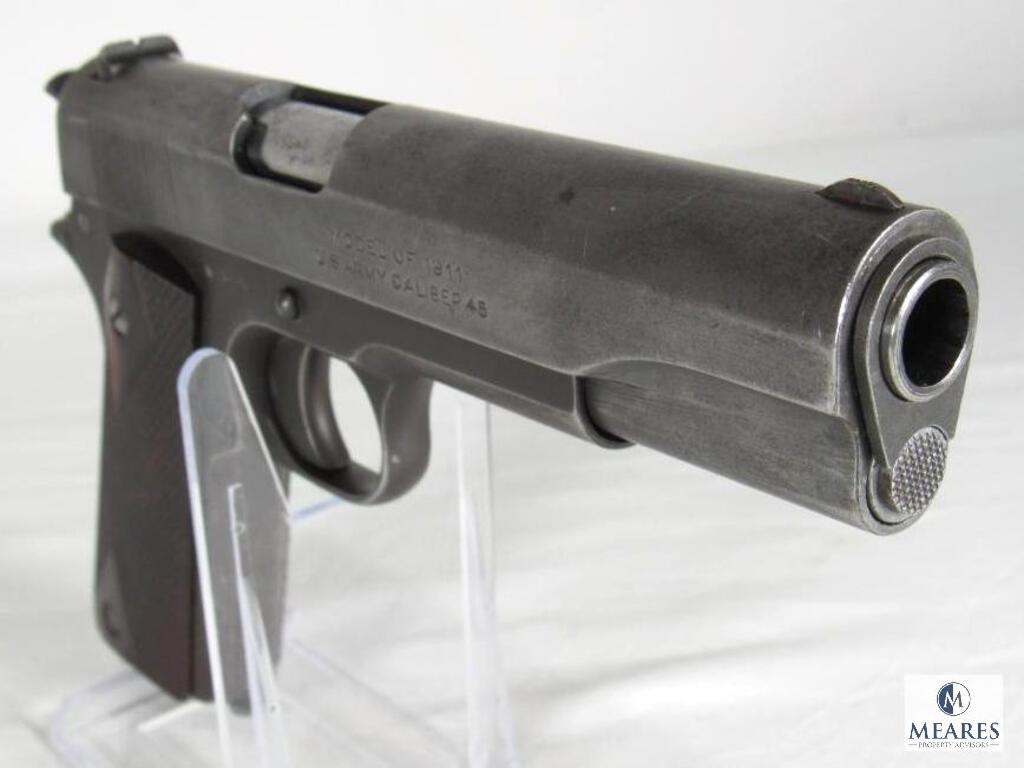 1918 US Army Military Colt Remington UMC 1911 .45 ACP Semi-Auto Pistol United States Property