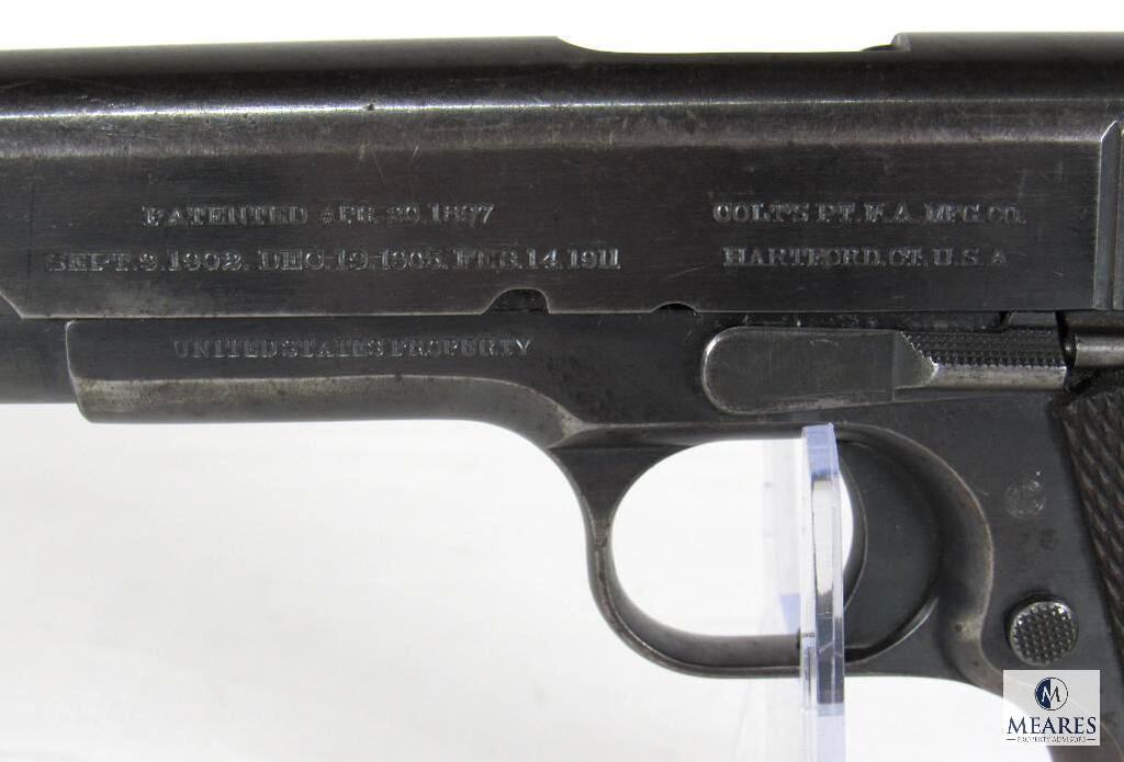 *RARE 5 DIGIT SERIAL # 1914 Colt 1911 .45 Semi-Auto US Army w/ Archive Letter US General