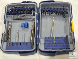 Lot Kobalt Speed Kit Bits and New 6 pc Set of Mini Pliers with Zipper Case