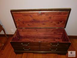 Lane Cedar Storage Chest with Upholstered Top