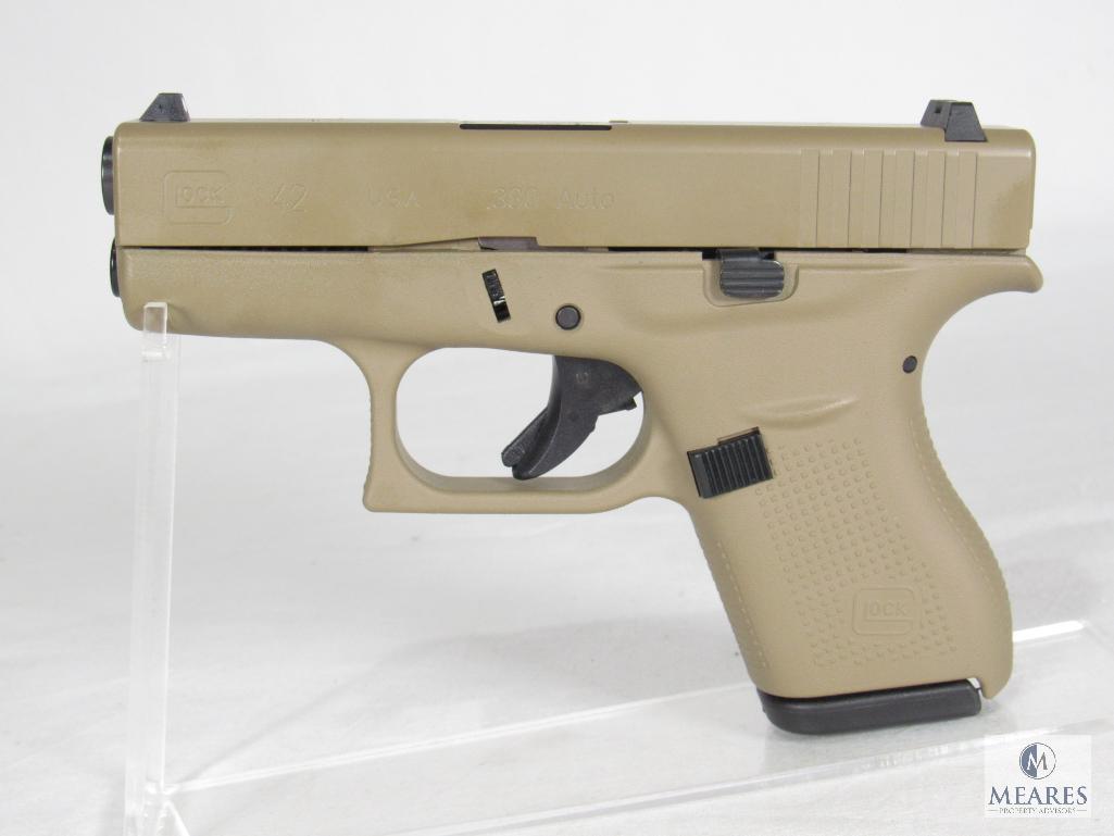 New Glock 42 .380 ACP FDE Semi-Auto Pistol