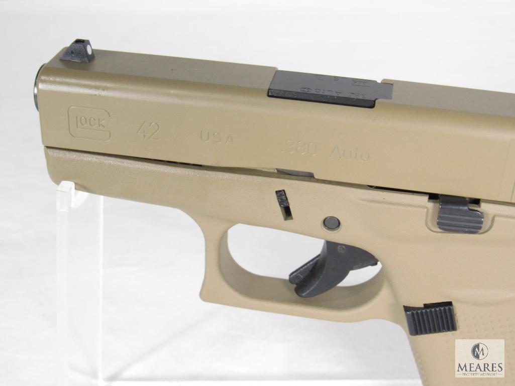 New Glock 42 .380 ACP FDE Semi-Auto Pistol