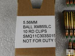 5.56MM Ball 10 Round Clips 30 Rounds In Total
