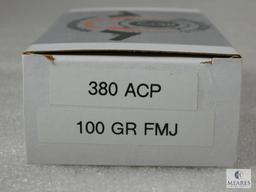 50 Rounds 380 ACP 100 GR FMJ