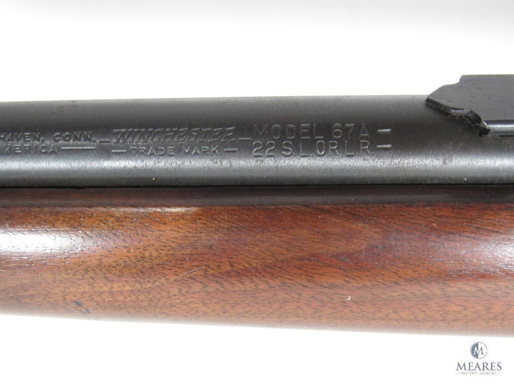 Winchester 67A .22 Short / Long / Long Rifle Bolt Action Single Shot Rifle