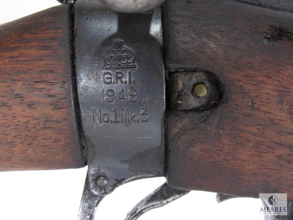 1949 G.R.I India Lee Enfield No1 MK3 .303 British Bolt Action Rifle