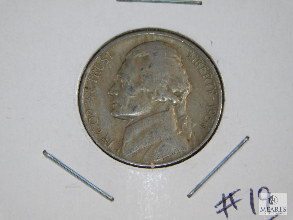 1938 - D Jefferson Nickels