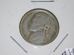 1938 - D Jefferson Nickels