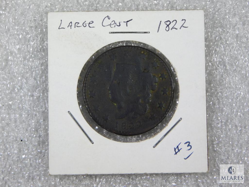 1822 Large Cent - 13 Stars