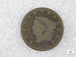 1829 Large Cent - 13 Stars