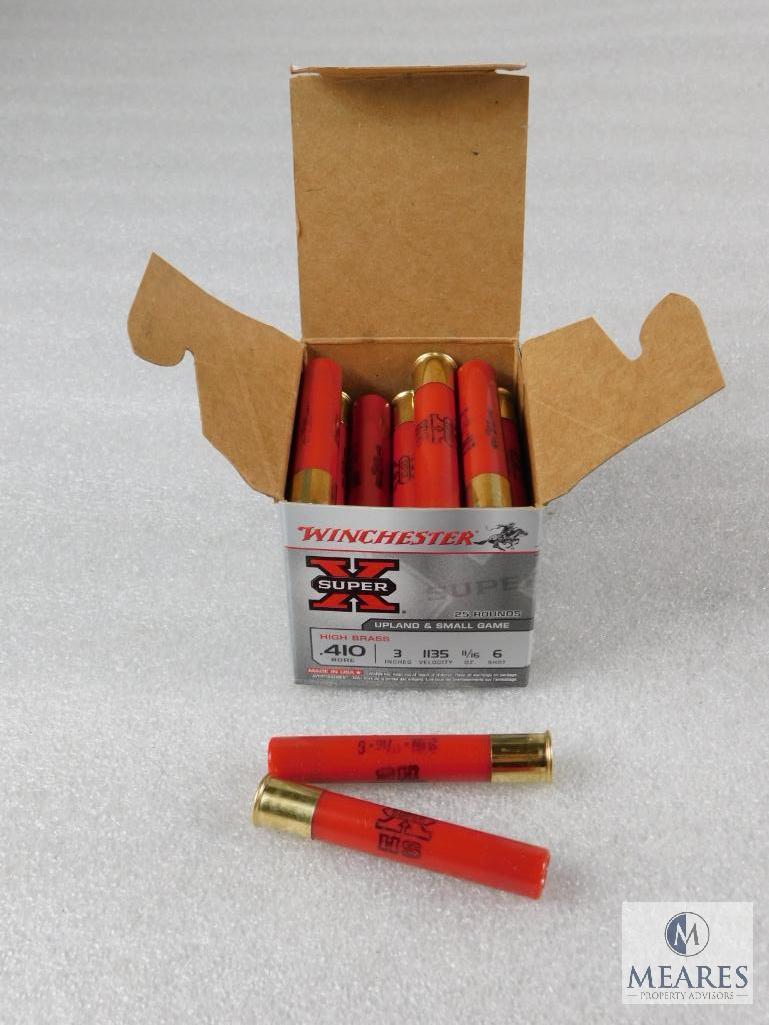 25 Rounds Winchester .410 Gauge Shotgun Shells. 3" #6 Shot.