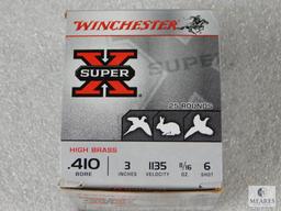25 Rounds Winchester .410 Gauge Shotgun Shells. 3" #6 Shot.