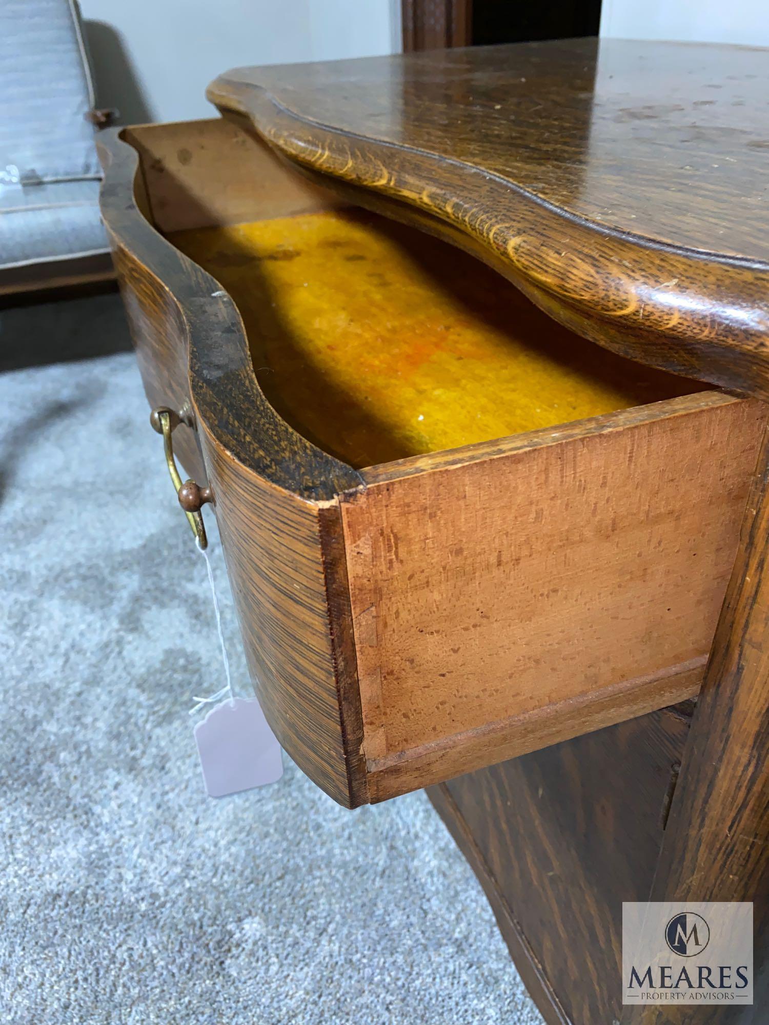 Antique Washstand on Wood Casters