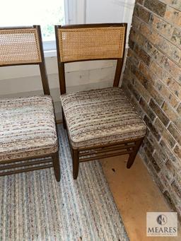 Four Matching Vintage Caneback Occasional Chairs
