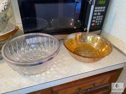 Microwave Oven and Various Serving Dishes