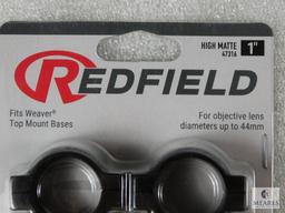 3 Sets Of New Redfield One Inch High Height Matte Finish Scope Rings