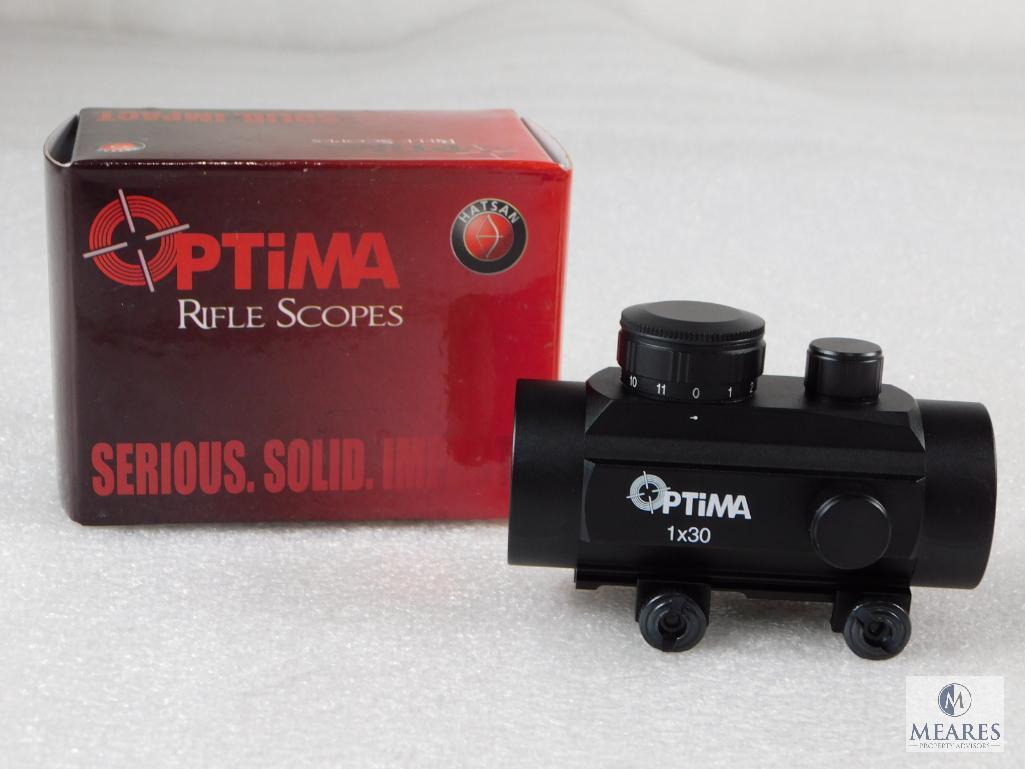 New Optima 30mm Red Dot Sight With Weaver Mount And Adjustable Brightness