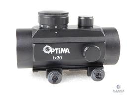 New Optima 30mm Red Dot Sight With Weaver Mount And Adjustable Brightness